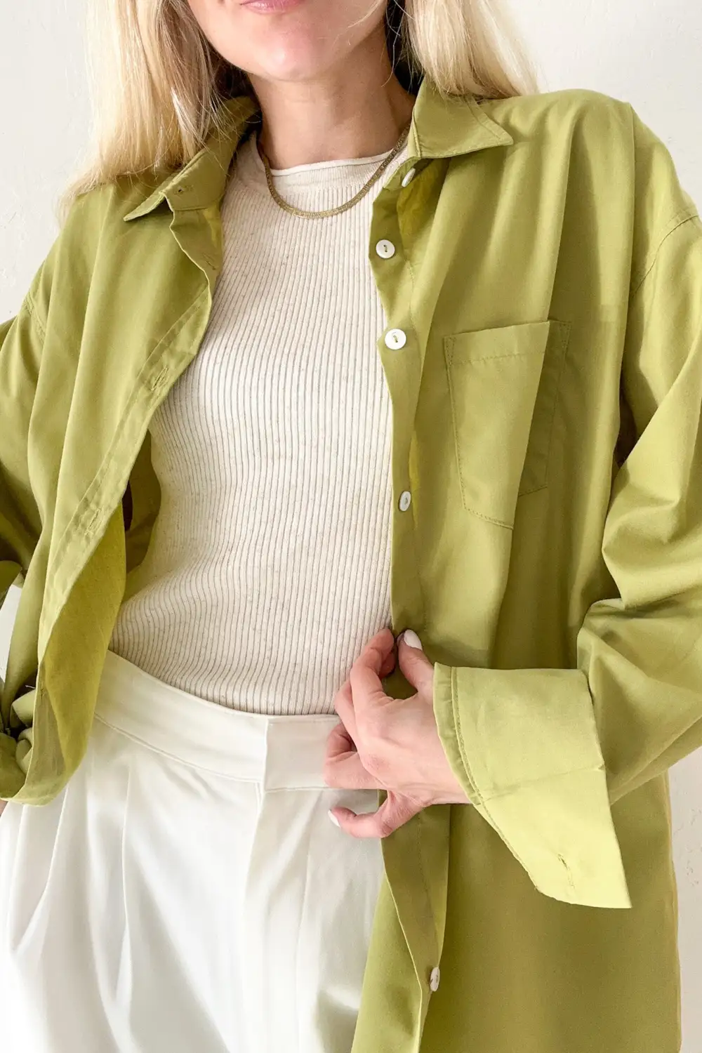 Soft Button Front Button Down Shirt