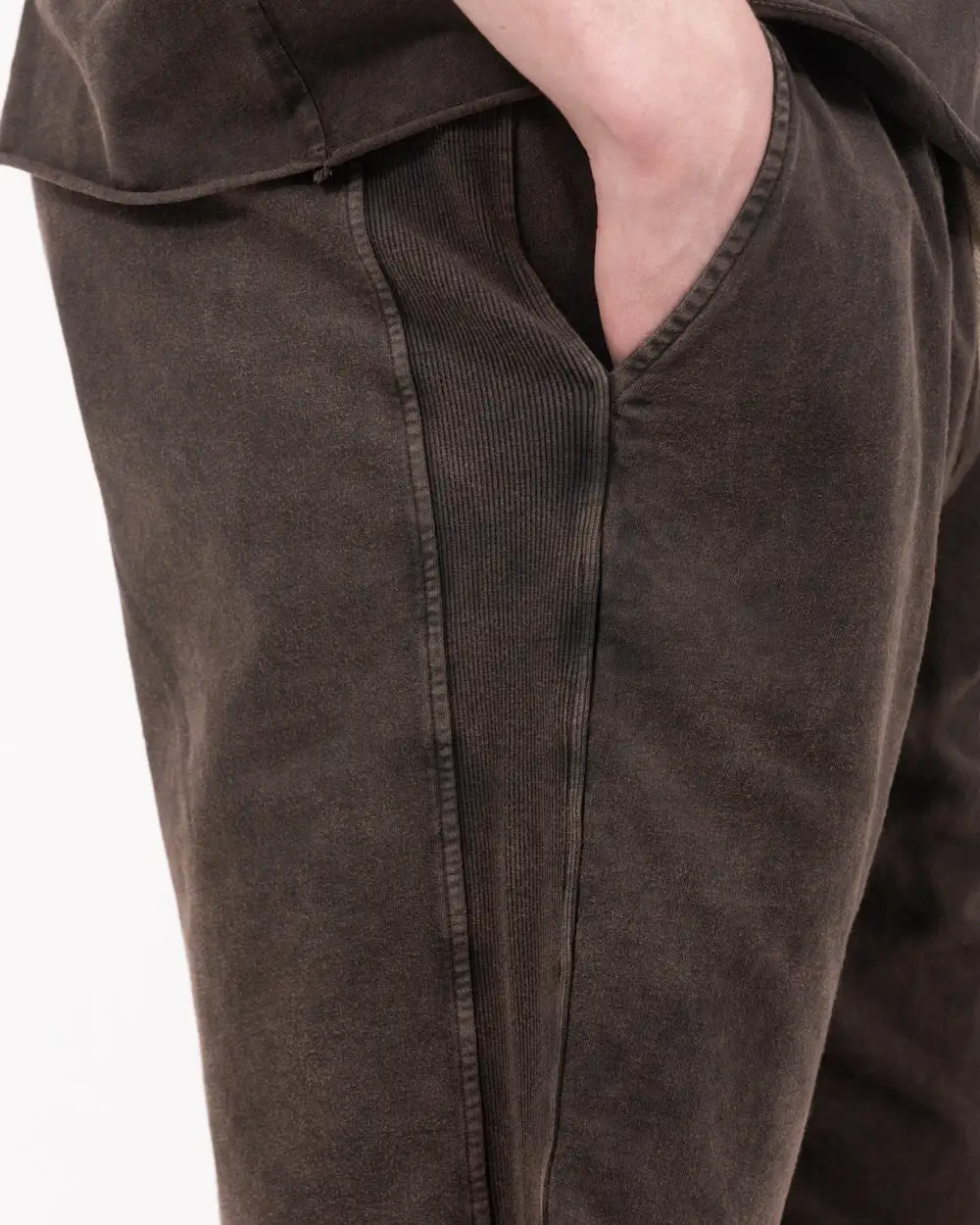 Refined Raw Hem Jersey Shorts
