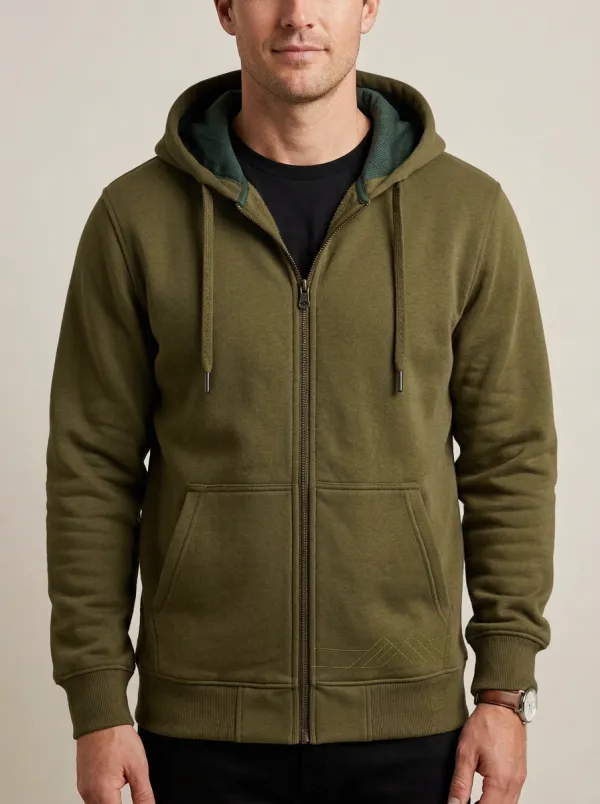 Urban Mountain Graphic Zip-Up Training Look Men's Sport Jacket