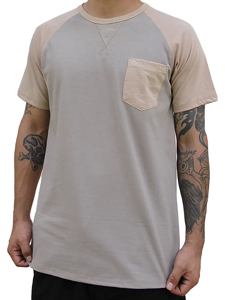 Raglan Men's Button Down T-Shirt