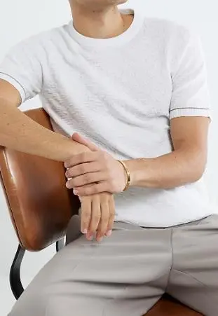 Men's Grey Slim Fit Short Sleeve T-Shirt