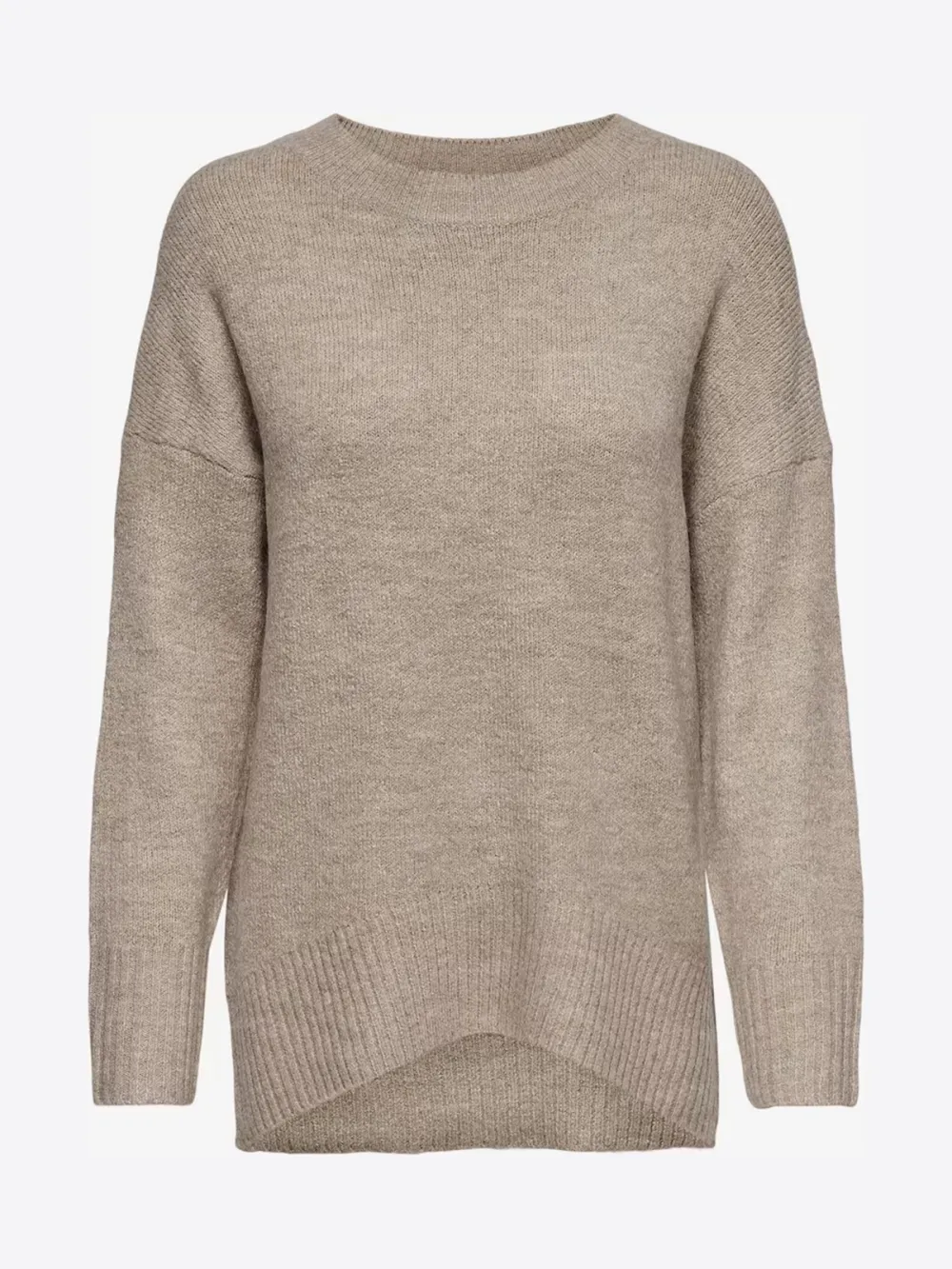 Crew Neck Plain Colored Cotton Sweaters
