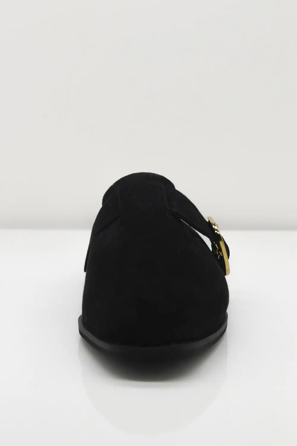 Streamlined Square-Toe Leather Mule