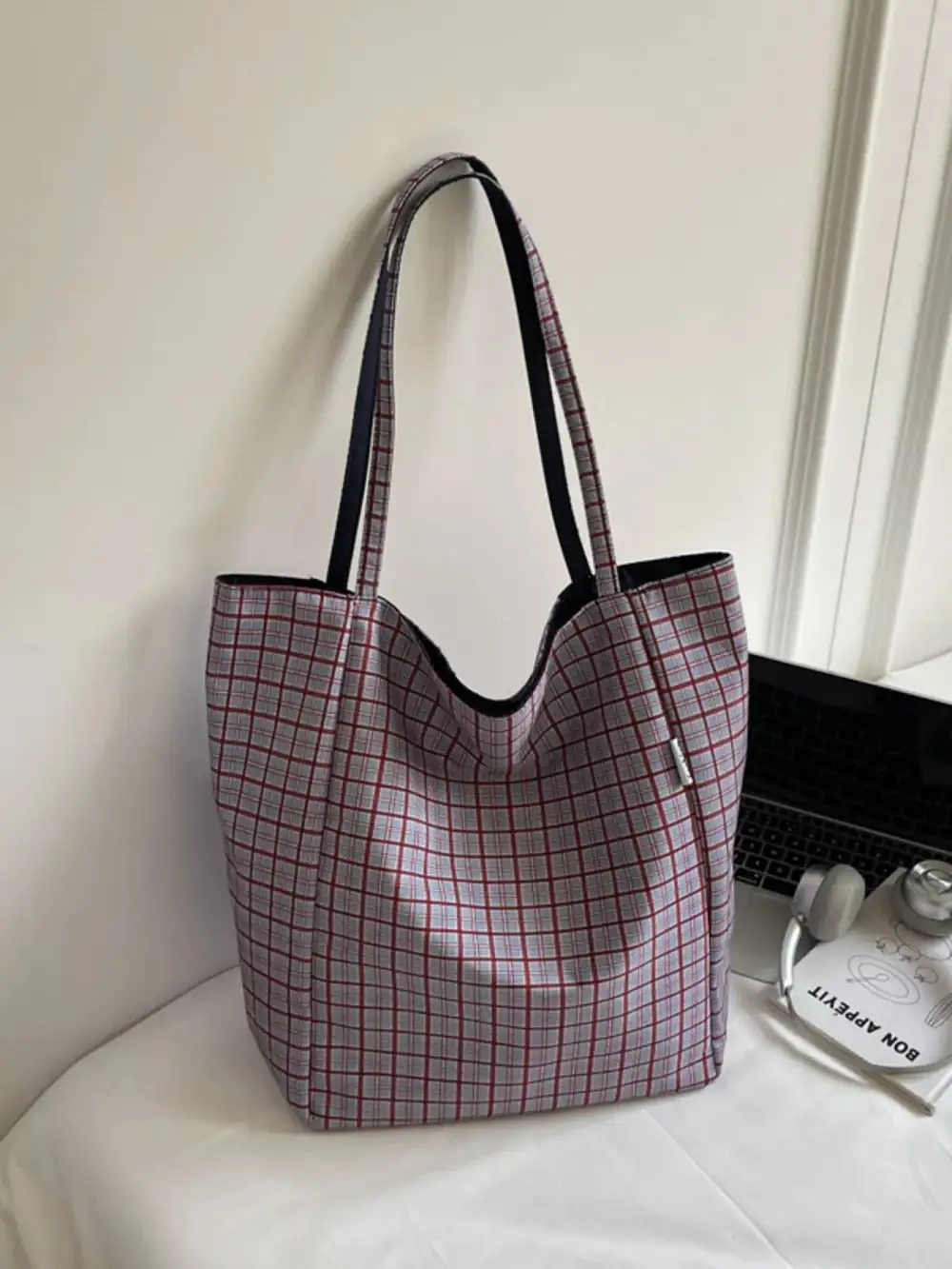 Plaid Tote Bag