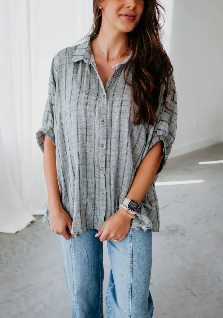 5PACK-Casual Striped Shirt