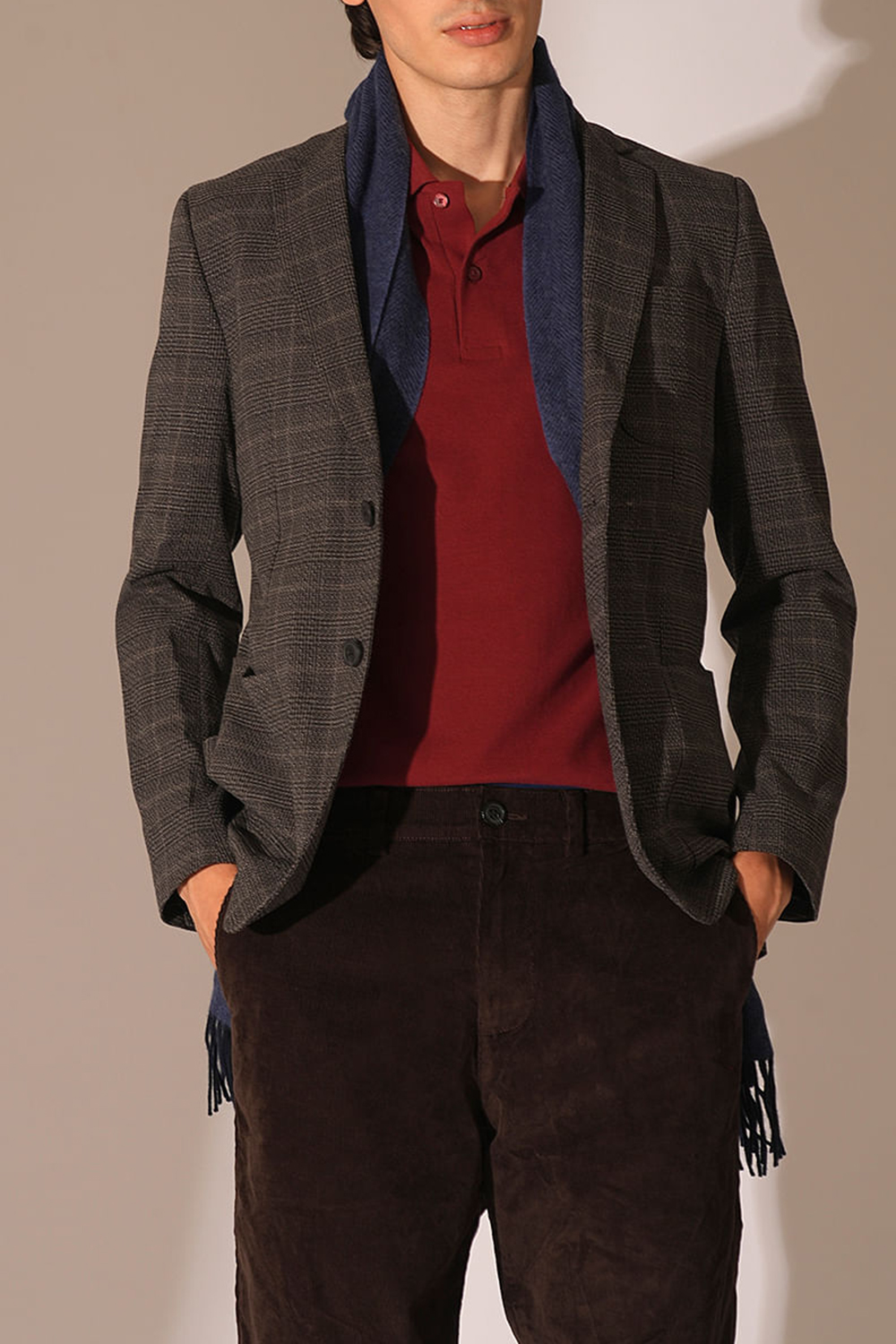 Red Embroidered Organic Cotton Polo