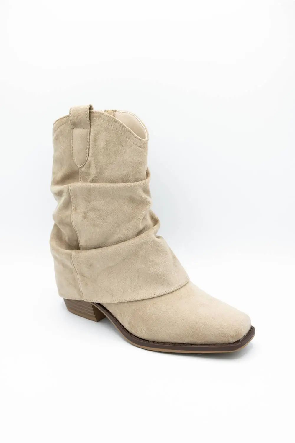 Classic Zip Entry Square Toe Ankle Bootie