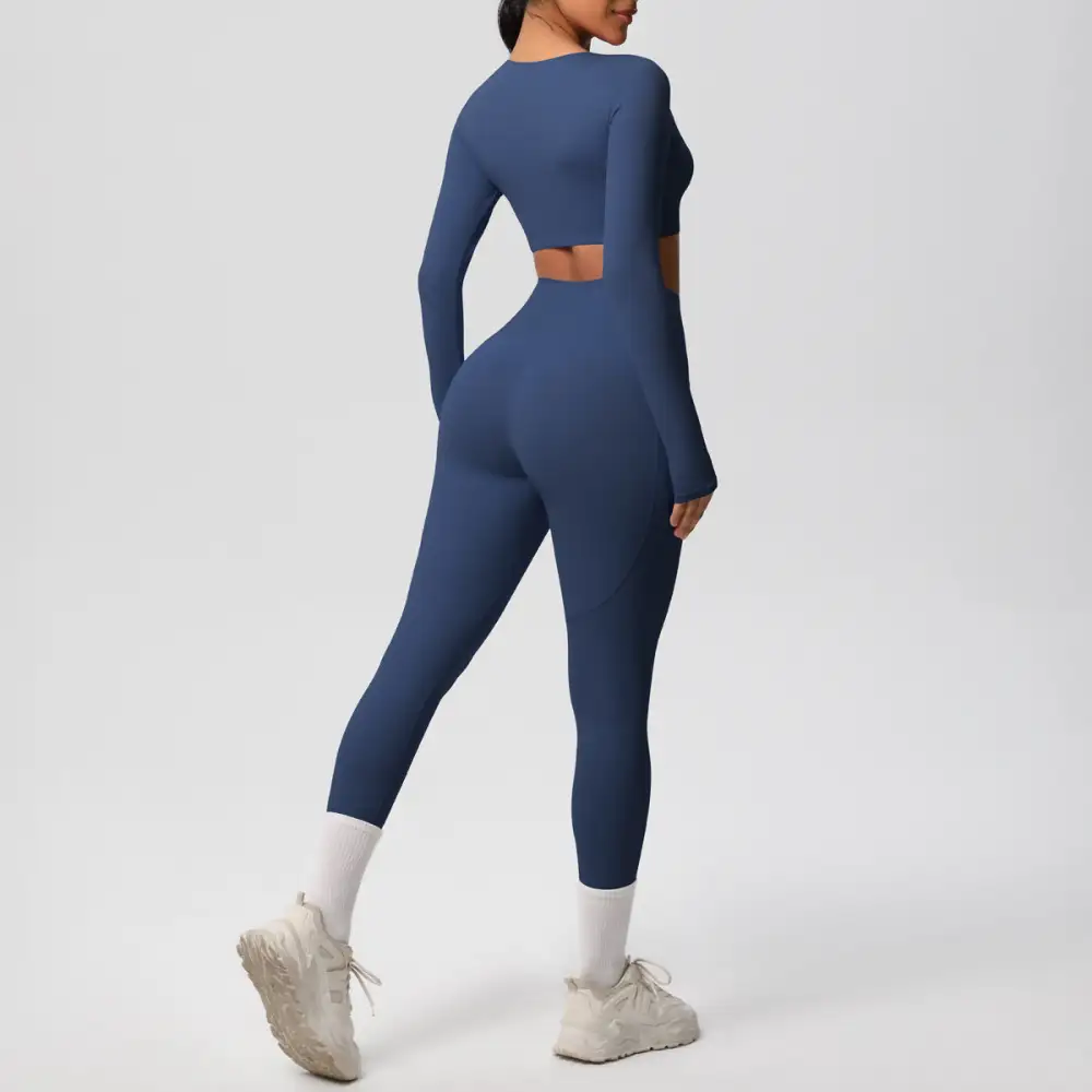 Brushed High-Waist Two-Piece Activewear Active Set