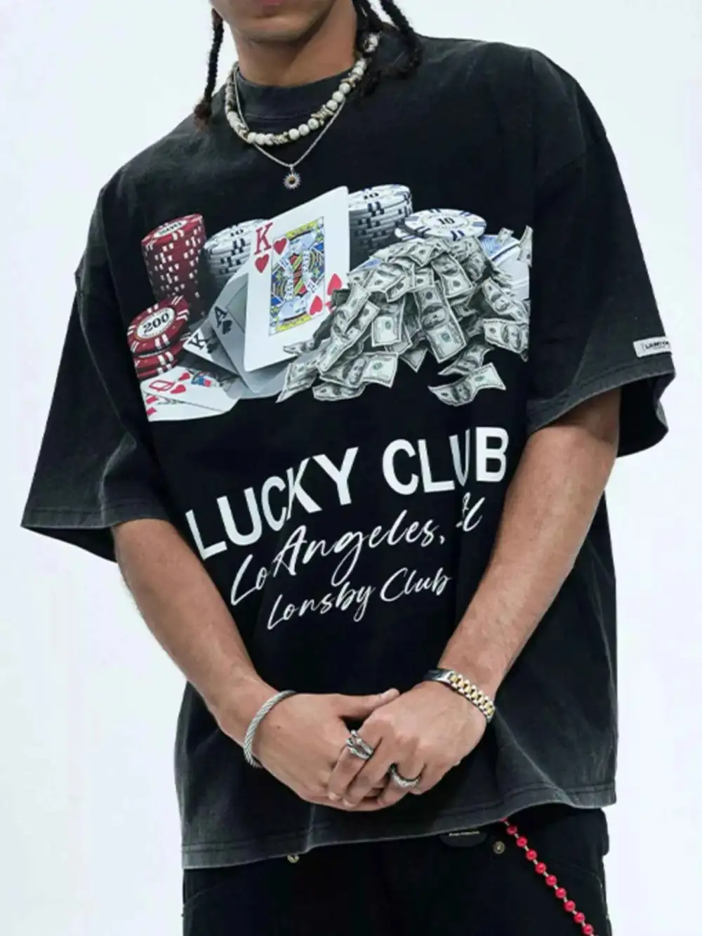 Laid Back Graphic Round Neck Short Sleeve T-Shirt
