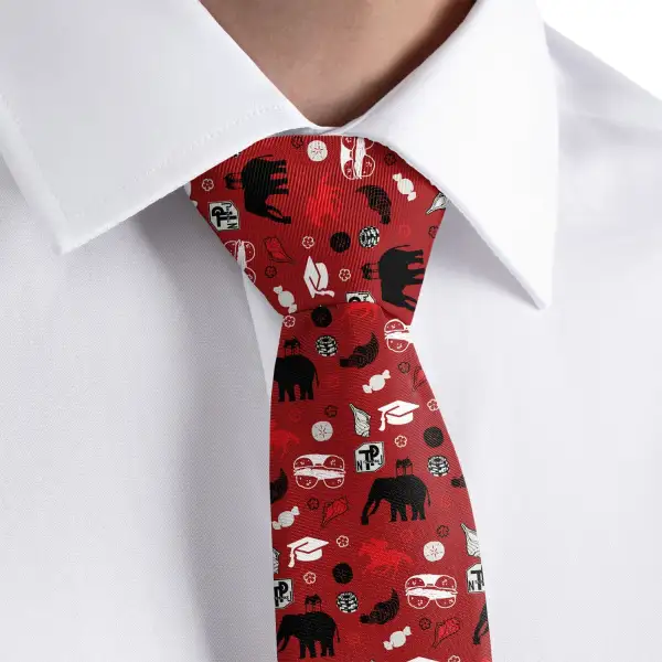 Modern Heritage Emblem Detail Necktie