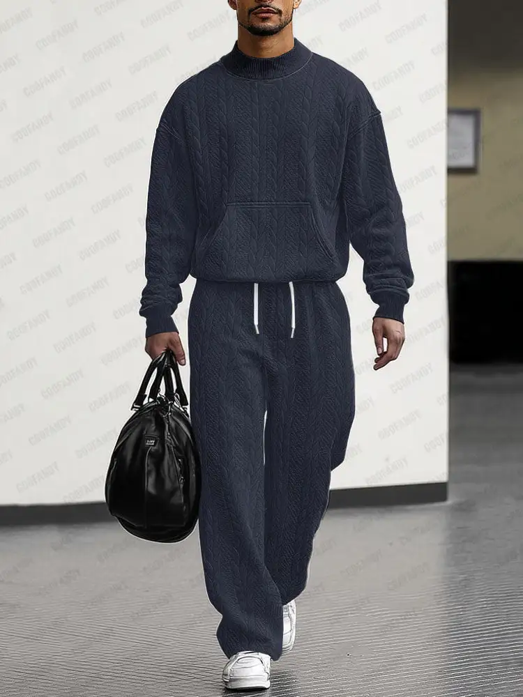Athleisure Jacquard Loose Fit Set
