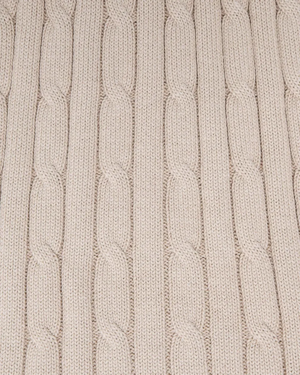 Ribbed Neckline Short Sleeve Cable Knit