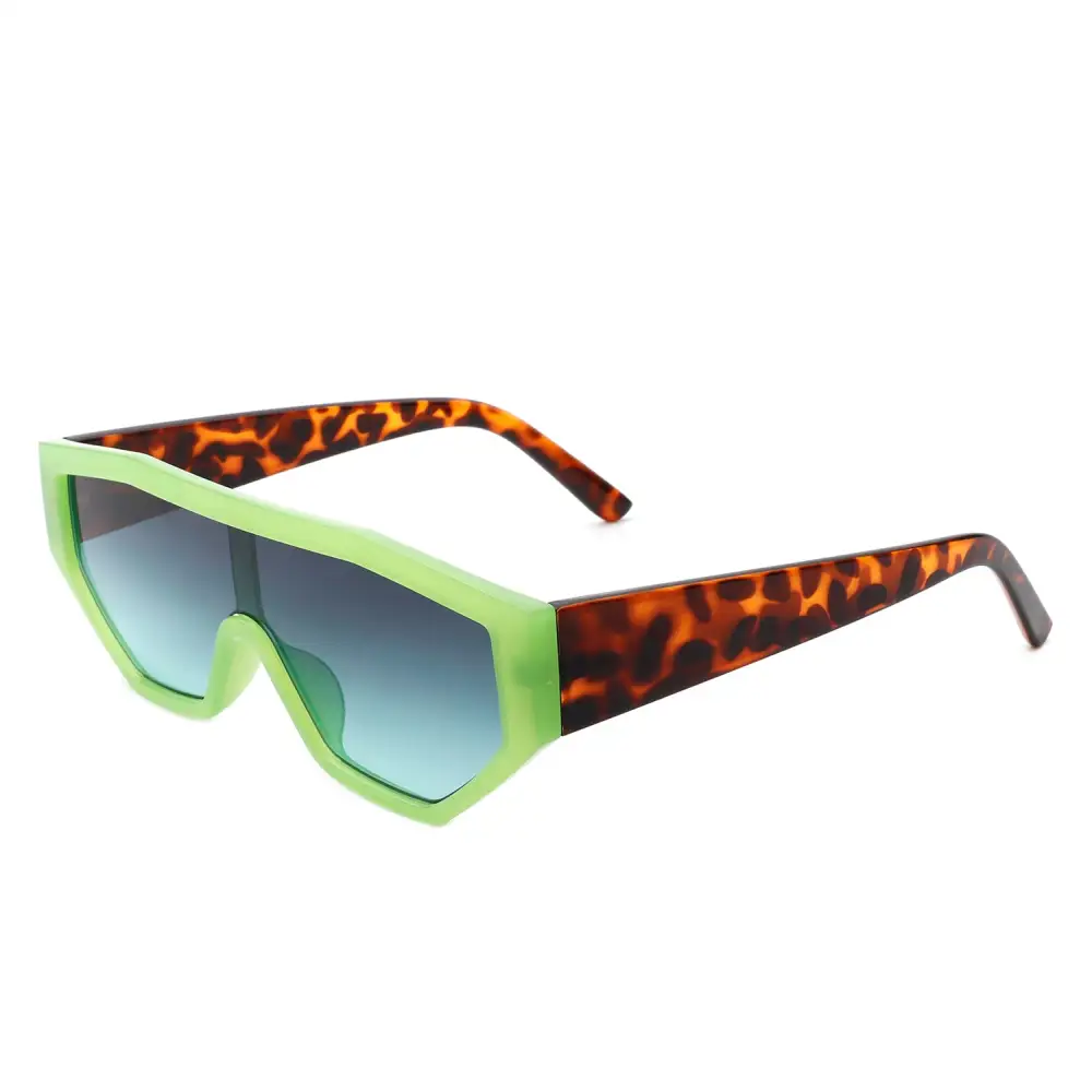Statement Square Geometric Frame Sunglasses
