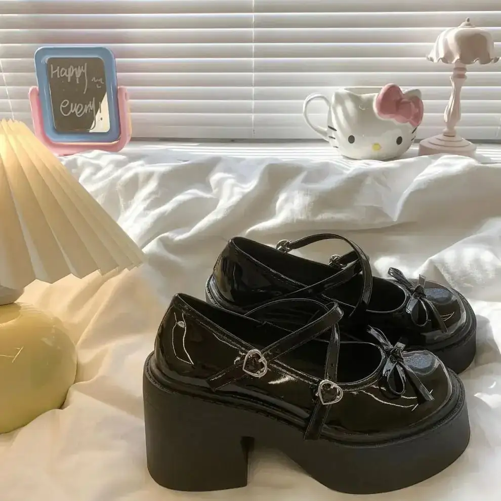 Leather Bow-Detail Pumps