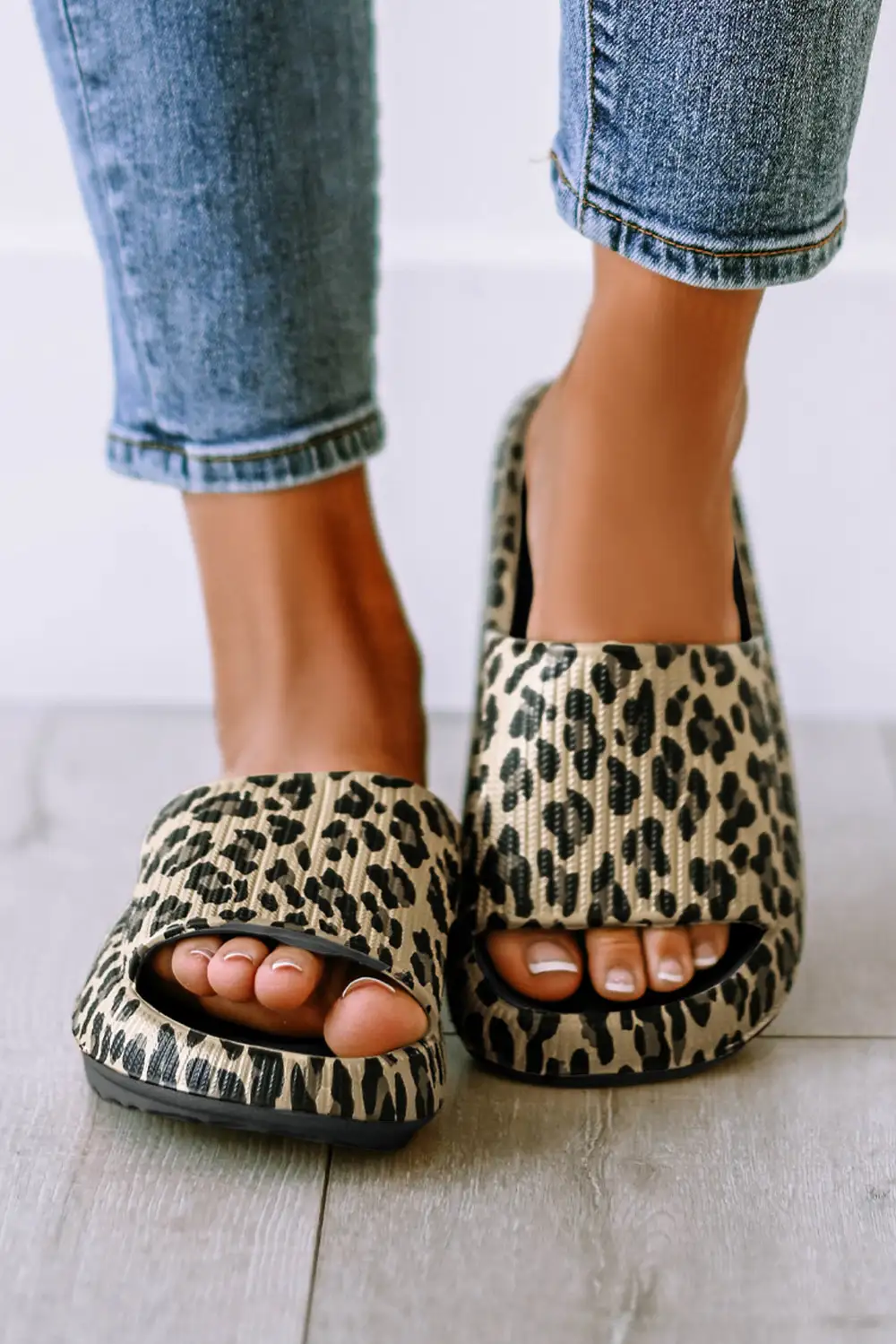 Print Thick Sole Slip On Slide Slippers Everyday