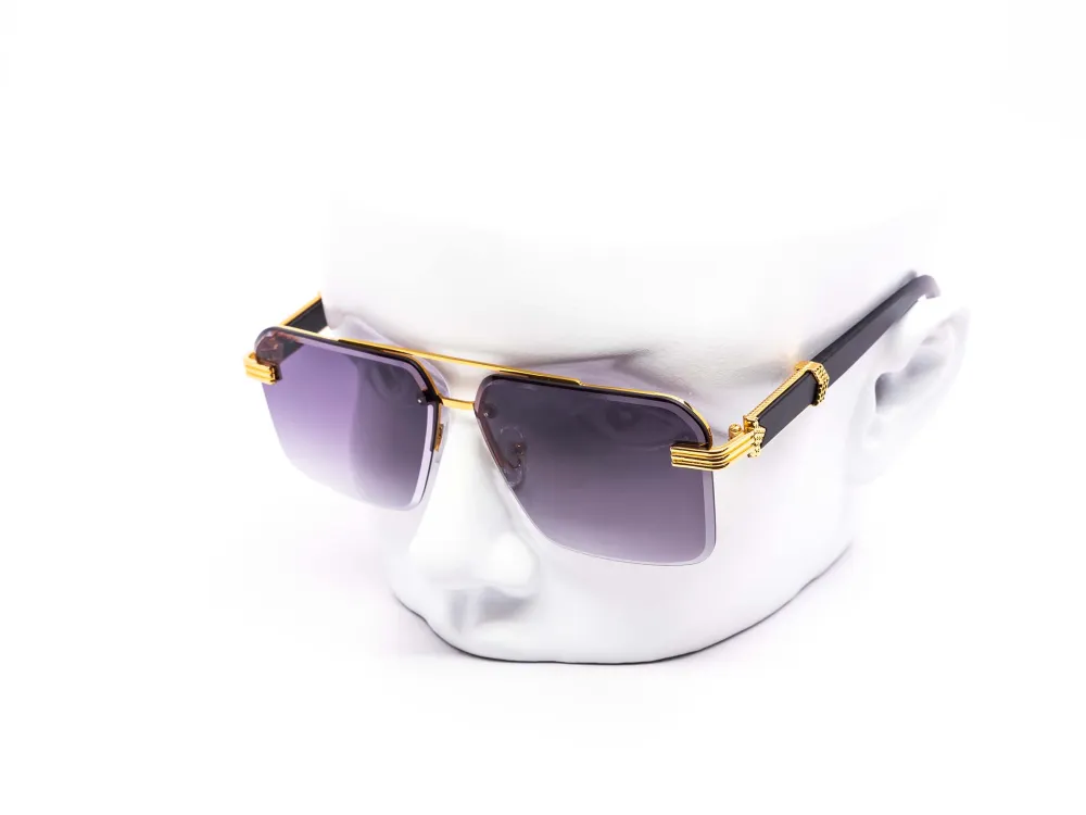 12-Pack Modern Rimless Aviator Gradient Sunglasses