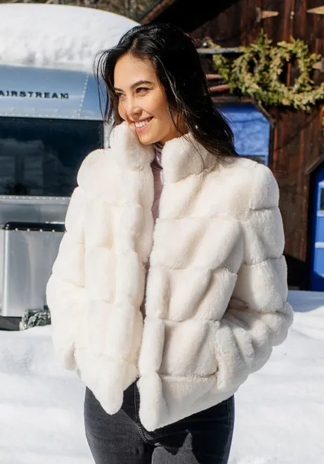 Ivory Faux Fur Posh Jacket