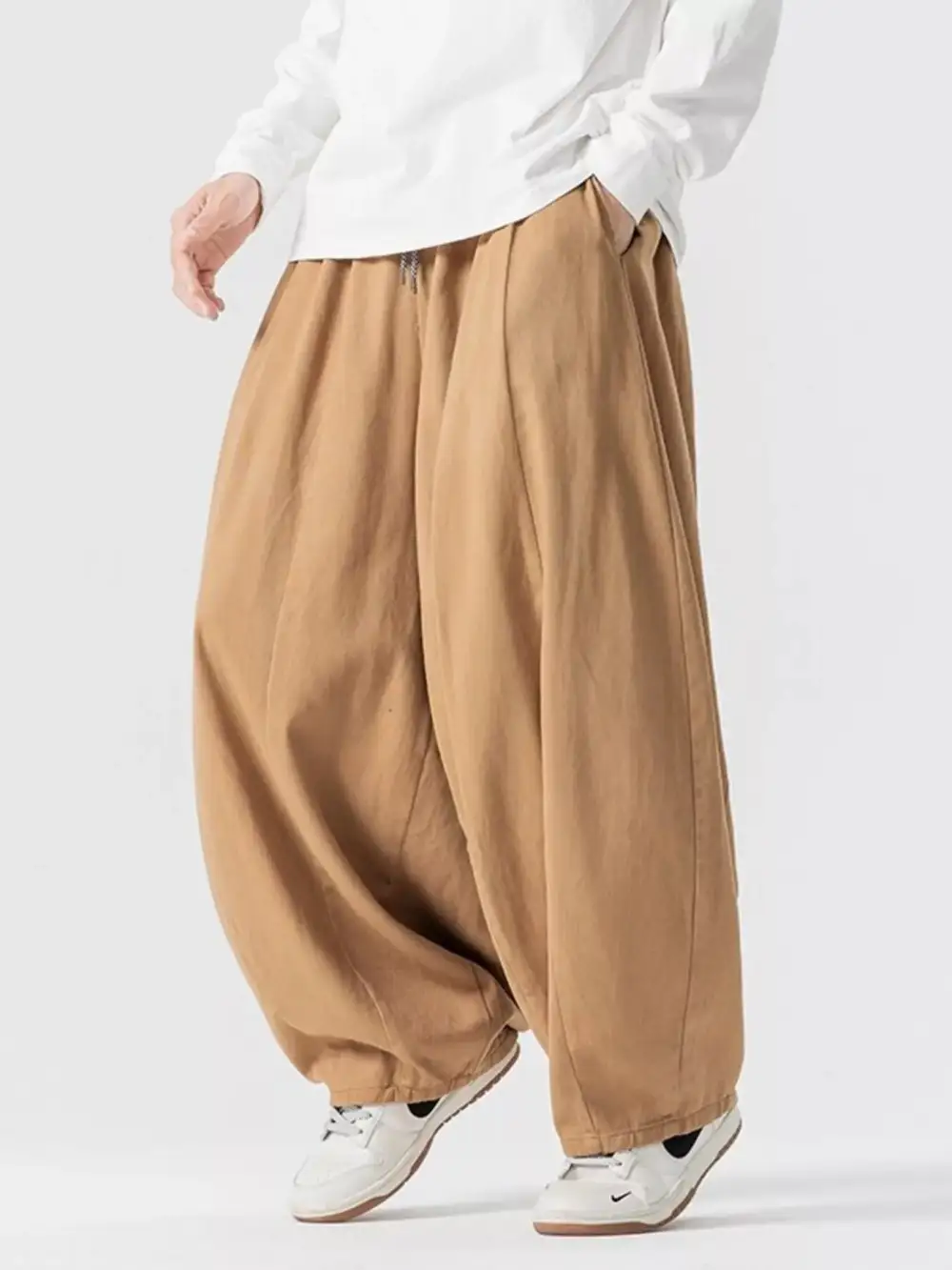 Men's Plus Size Loose Fit Drawstring Waist Casual