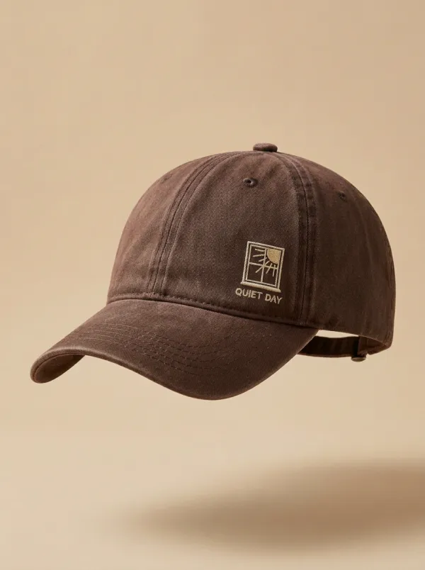 Quiet-Day Window-Motif Printed Unisex Baseball Cap