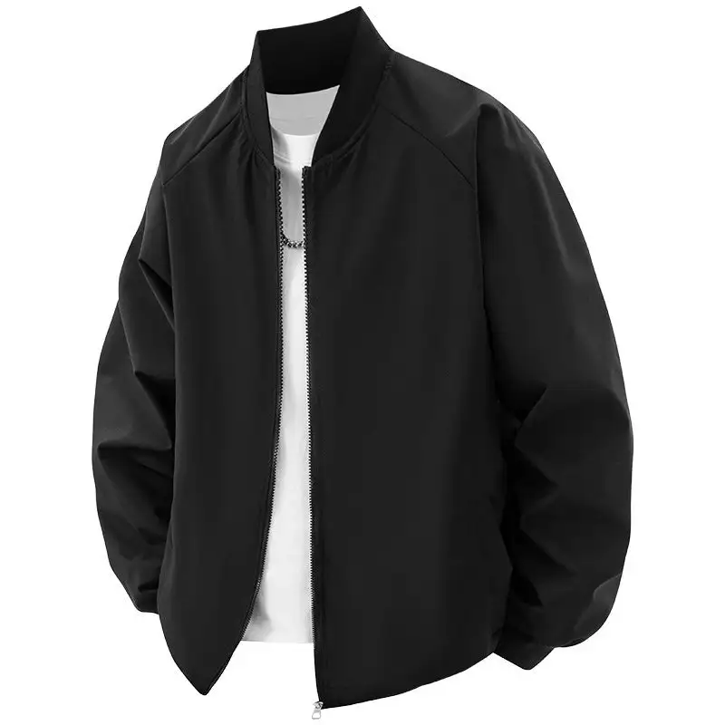 Minimal Zip-Up Bomber Jacket