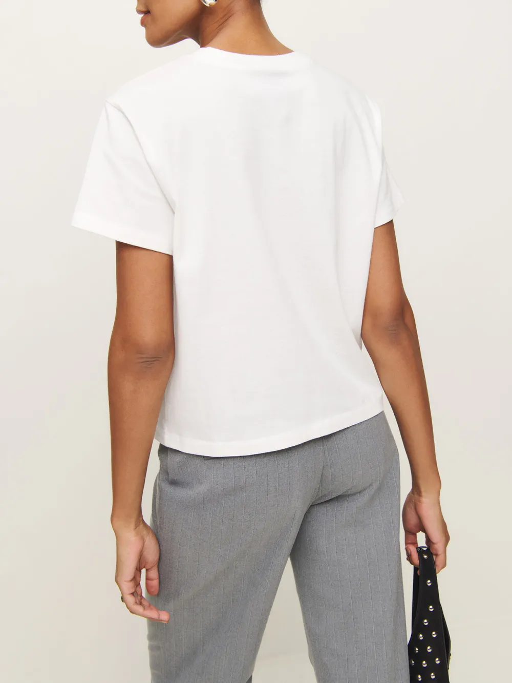 Solid Color Crew Neck T-Shirt