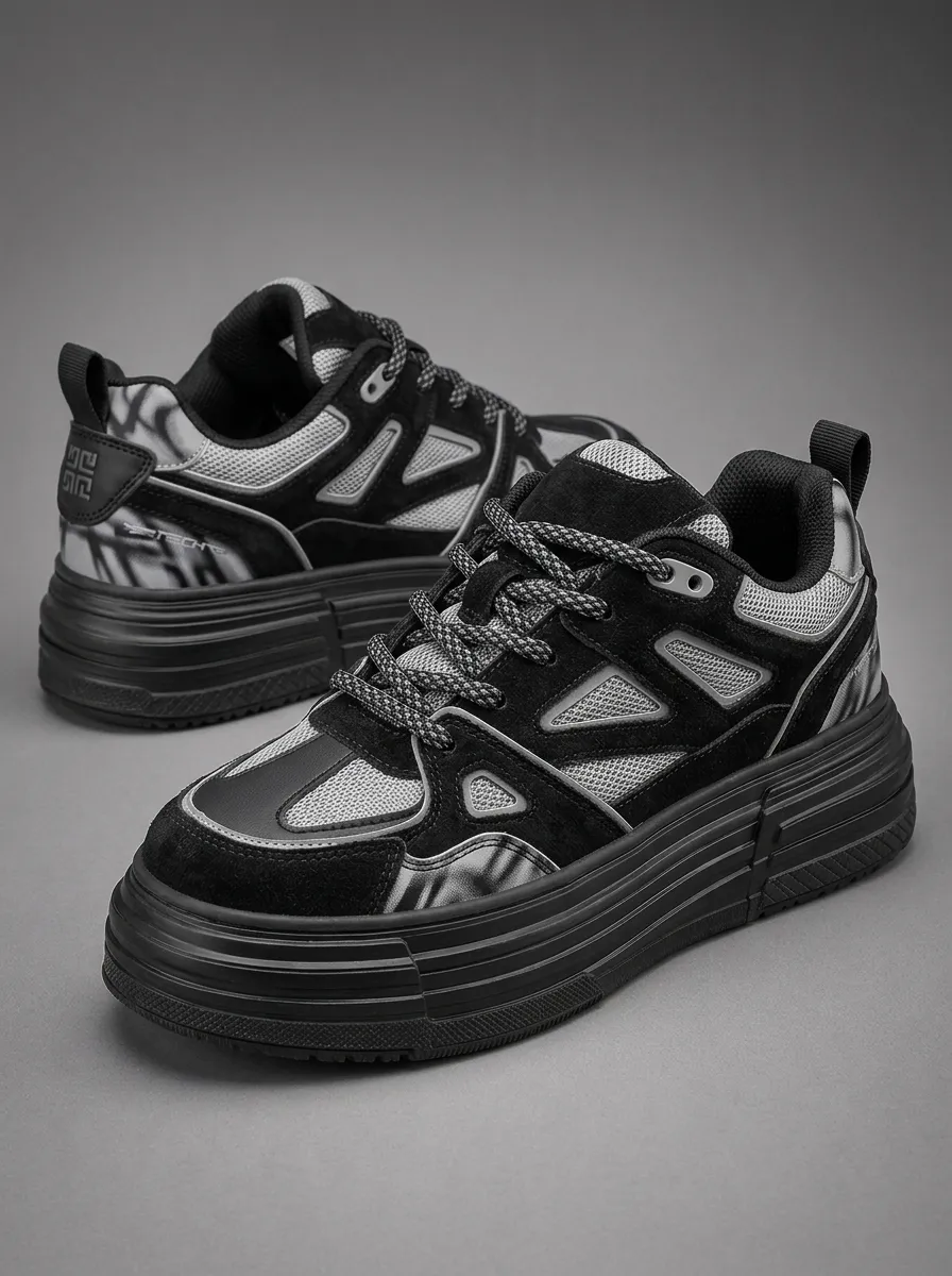 Men's Techwear Patterned Skate Shoes