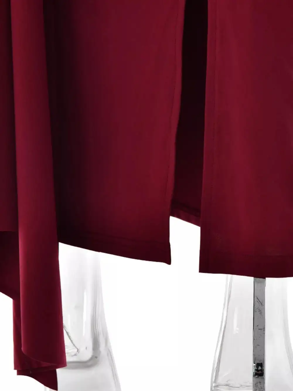 Layered Detail Ruched Maxi Dress