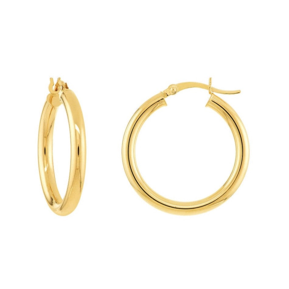 Sculpted Classic Hoop Earrings