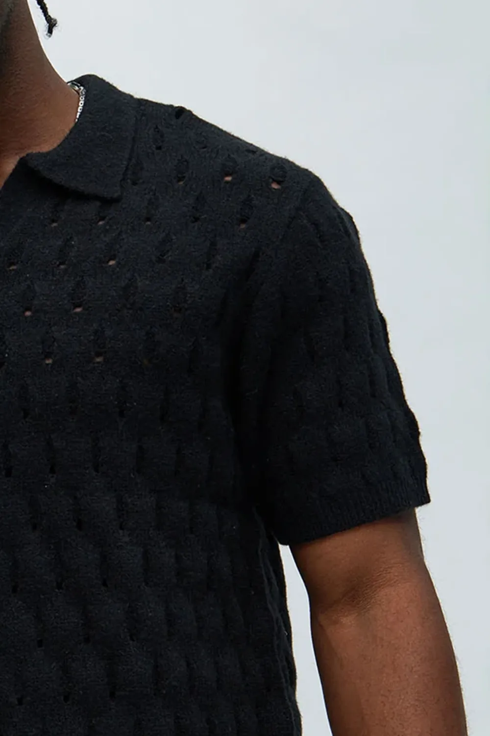 Hollow Textured Polo