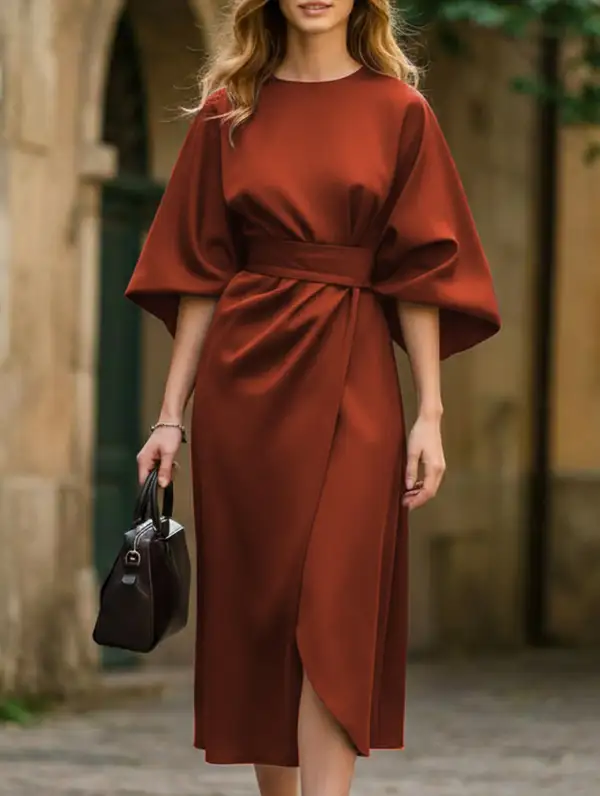 Clean Line Waist Dress