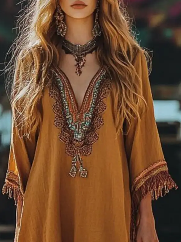 Fringe Mini Dress
