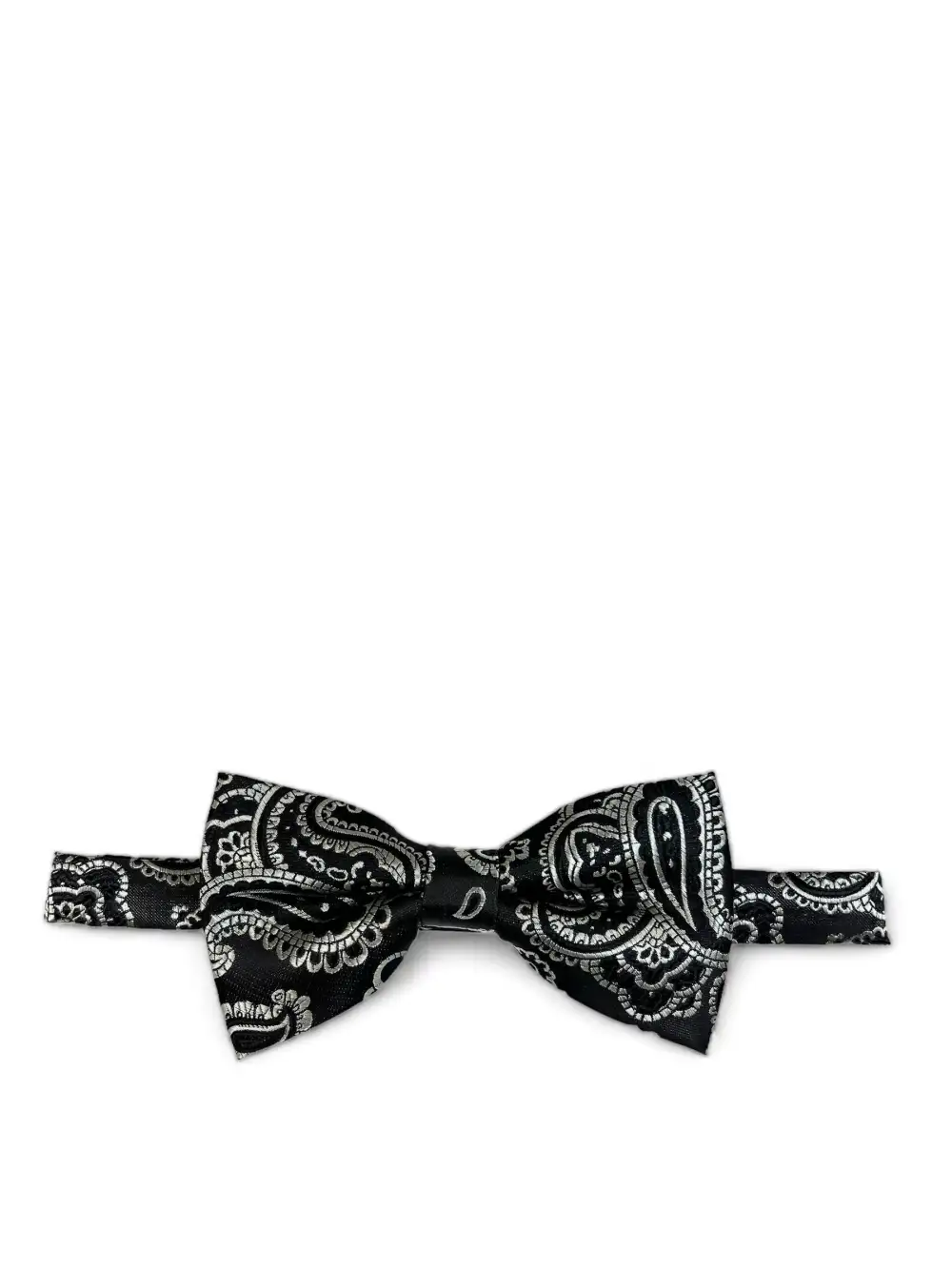 Sleek Paisley Polyester Bow Tie