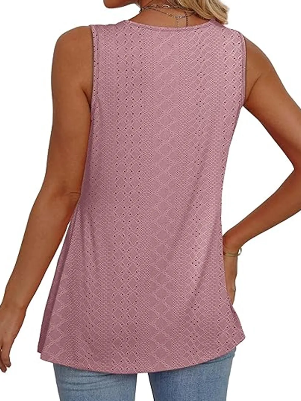 Womens Tank Tops 2025 Flowy Peplum Tops For Women Dressy Sleeveless V Neck Babydoll Tank Tops