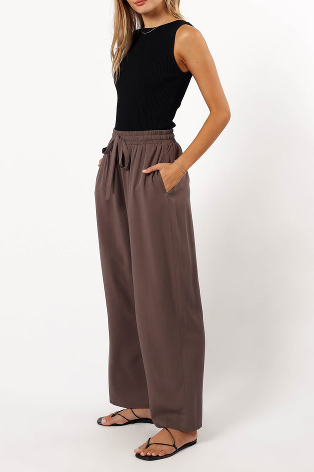 SOFT BELTED PANT