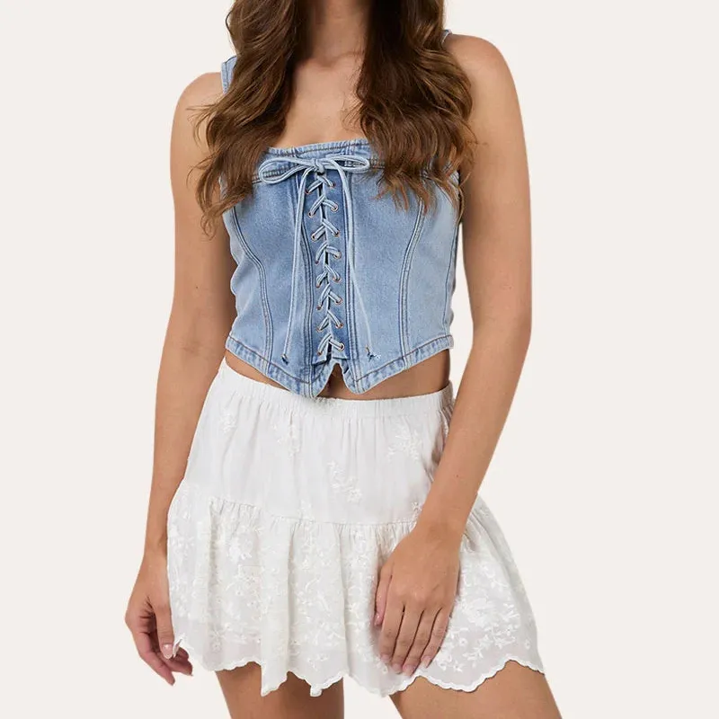 Women's Textured Classic Skirt