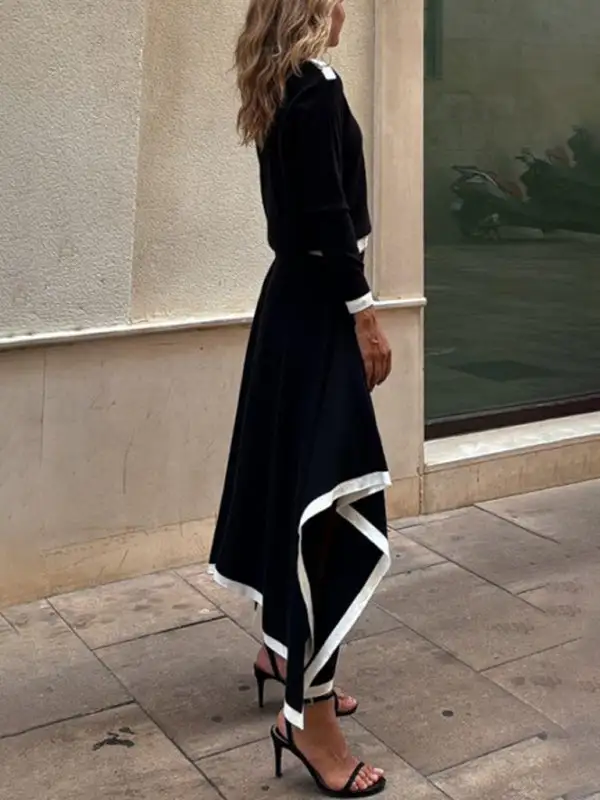Long Sleeve Knit Coordinated Set