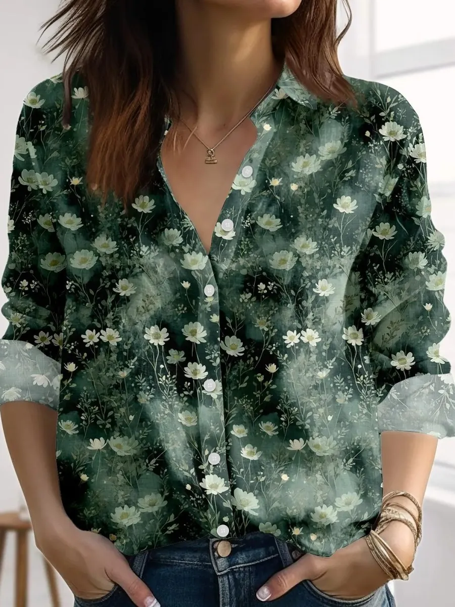Retro Meadow Wildflower Shirt