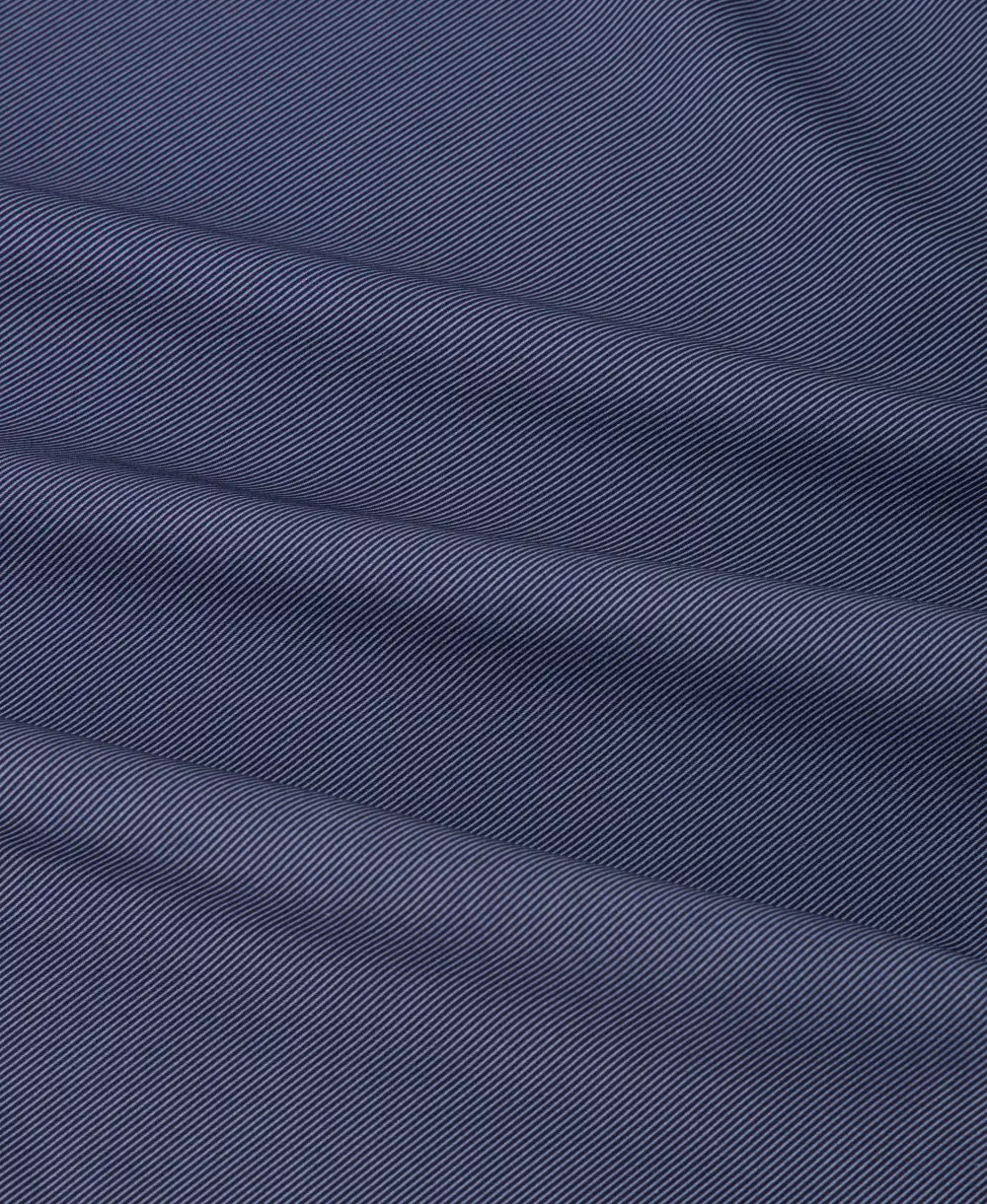 Twill-Print Four-Way-Stretch Modern-Fit Men's Dress Shirt