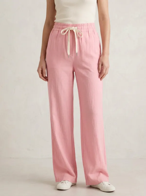 Women's Clean Casual Adjustable Drawstring Waist Pants