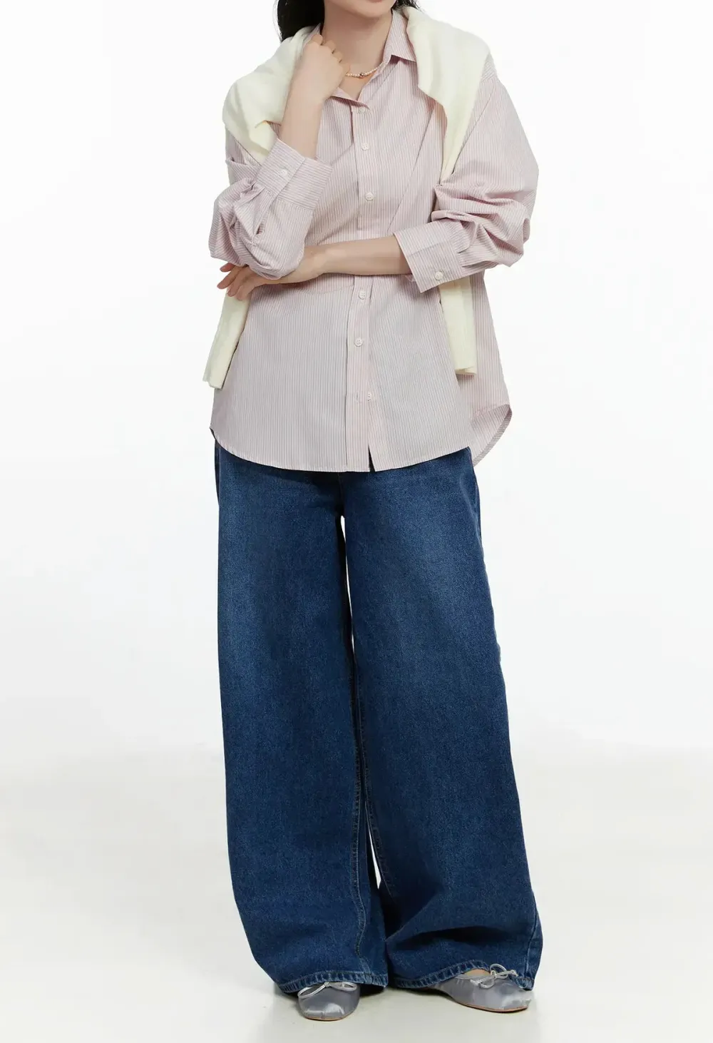 Denim Casual Wide Leg Jeans