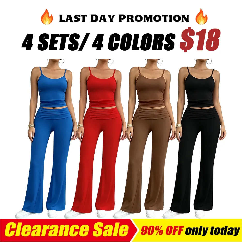 Women's two-piece set: strapless cropped top and trousers