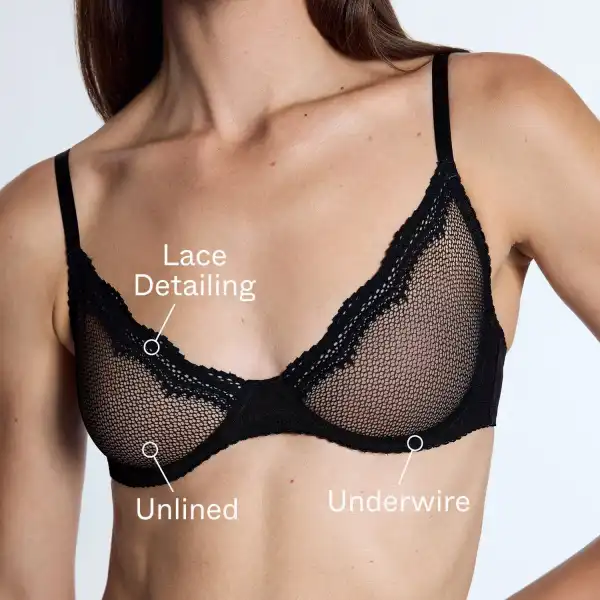 Signature Unlined Demi Bra Black