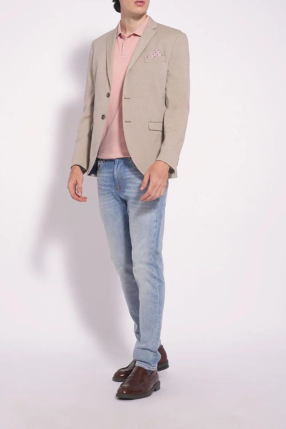 Light Blue Mid Rise Slim Fit JEANS