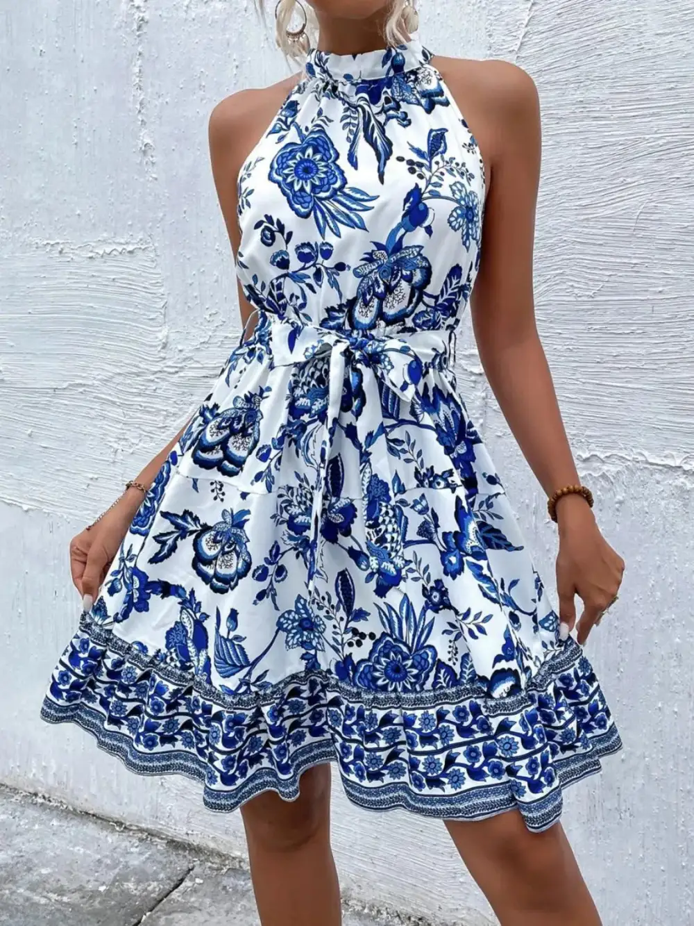 Tie Detail Mini Dress