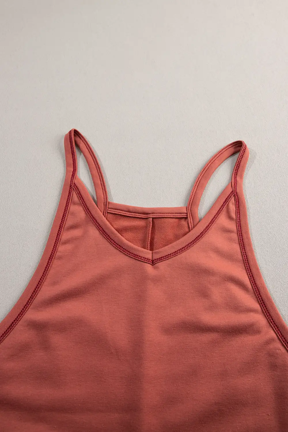 Side Pockets Harem Sleeveless V Neck Pants