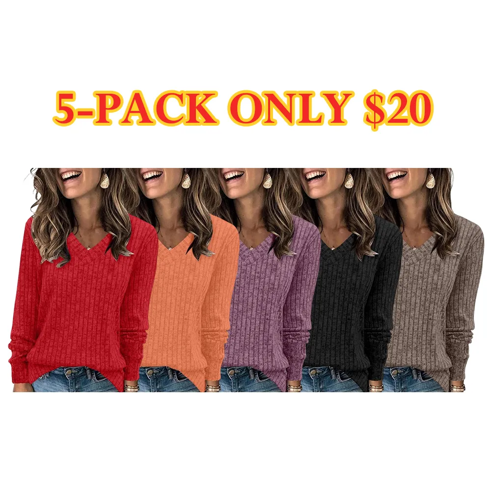 Women Casual Fall Tops Lightweight Tunic Sweaters