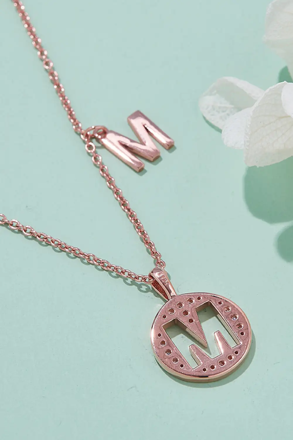 Moissanite K To T Pendant Necklace