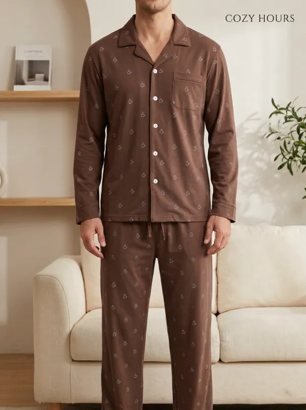 Relaxed Finish Classic Men's Pajama Set