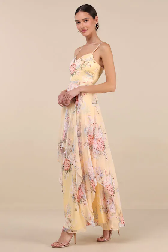 Breigh Black Floral Sleeveless Maxi Dress