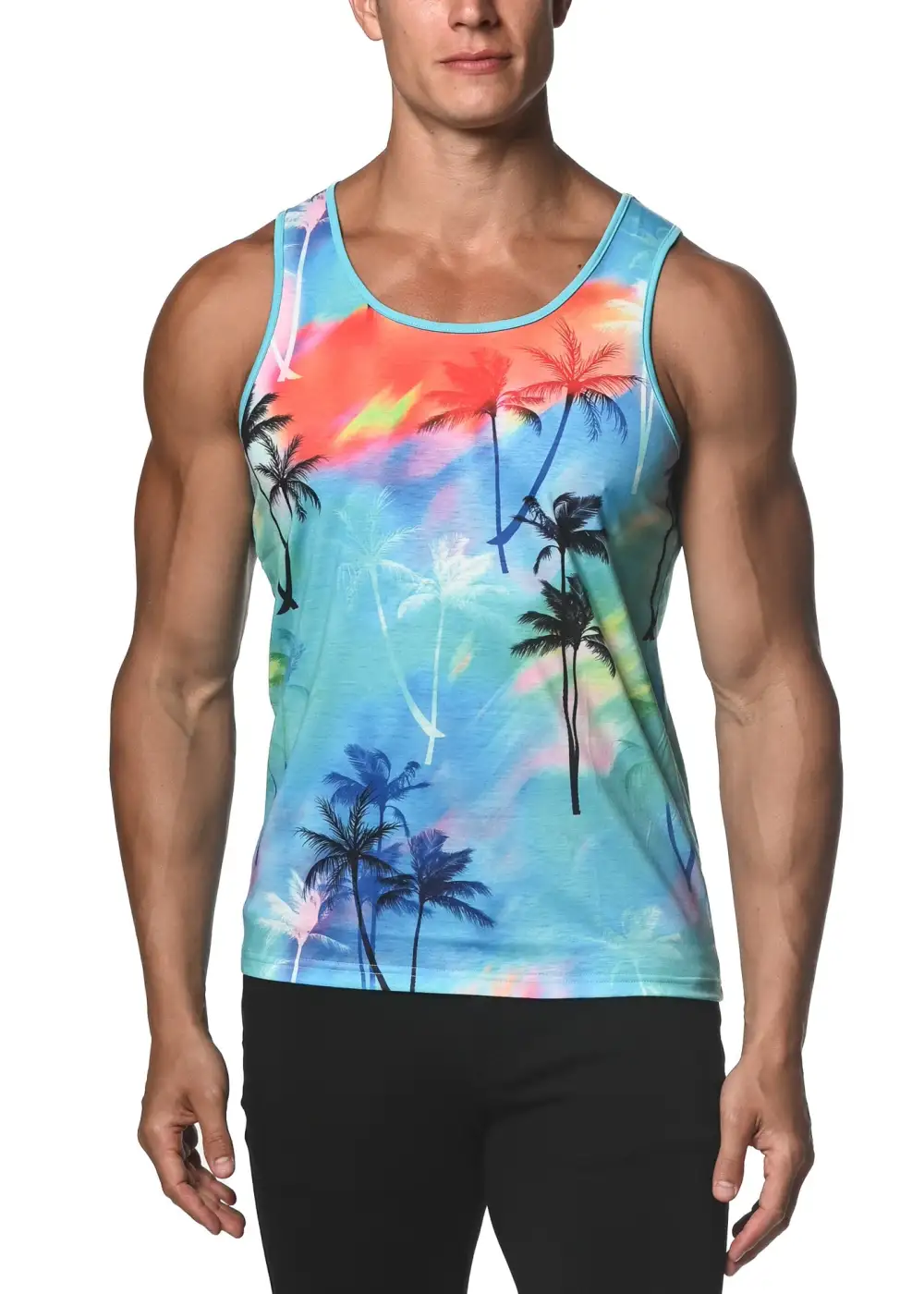 Flexible Printed Jersey Tank Top